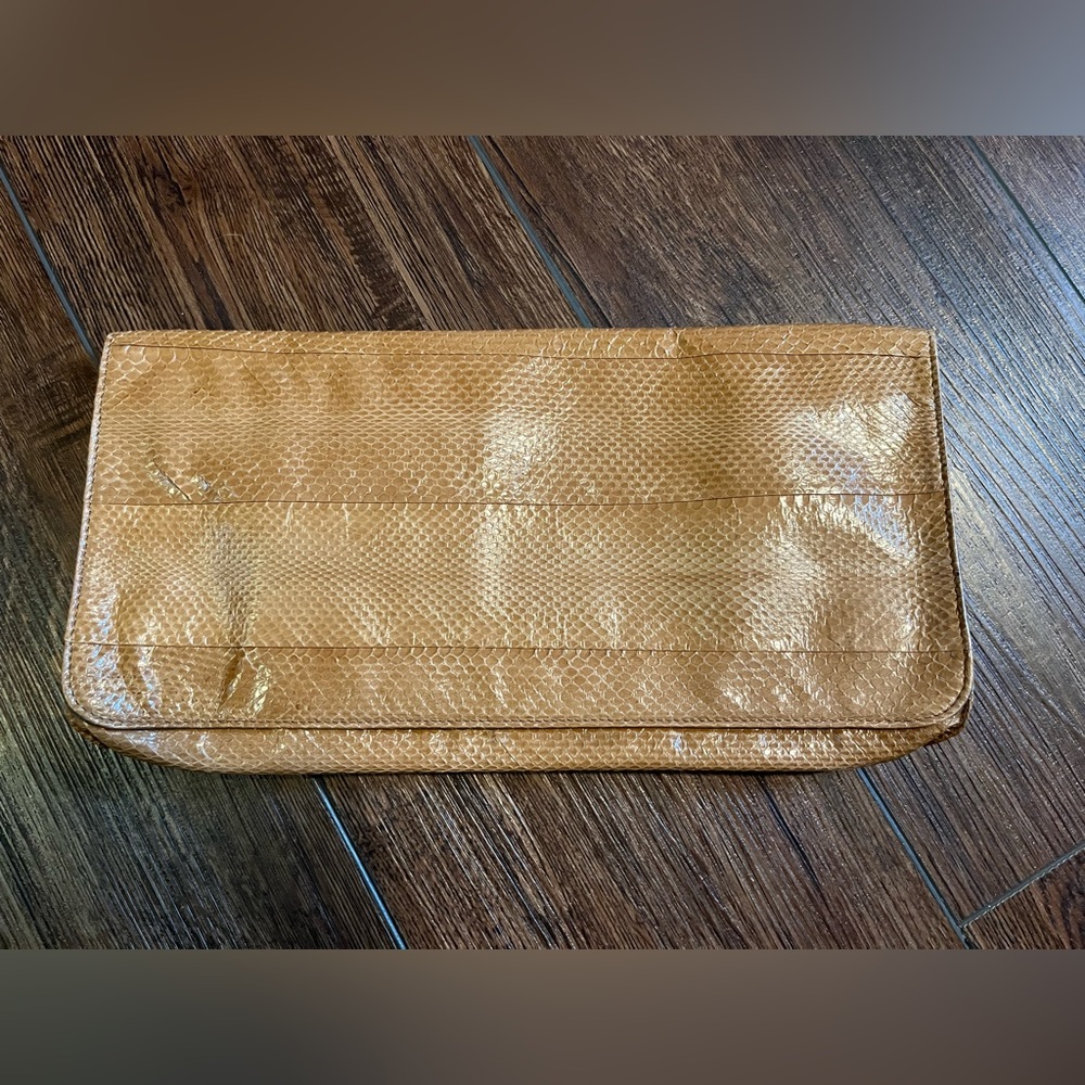 beirn snakeskin envelope/flap clutch